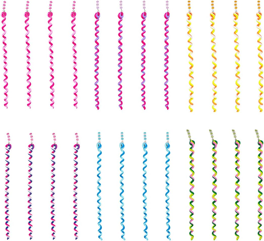 VOANZO 24 Pcs Hair Accessories Girls Set Girls Colorful Hair Twist Tool DIY Accessories Braided Hair Styling Accessories for Gift Daily Dress Up image number 1