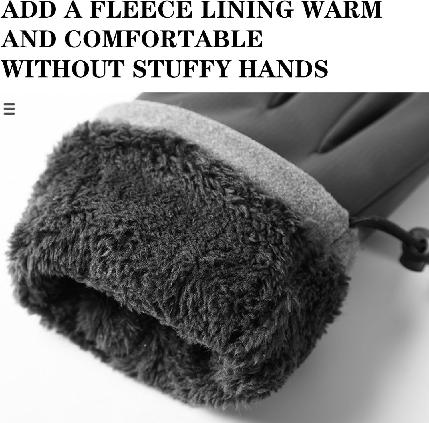 Winter Thermal Gloves for Men and Women, Waterproof Windproof Touchscreen Ski Gloves with Anti-Slip Grip for Running, Cycling, Hiking, Snow Shoveling and Cold Weather Activities