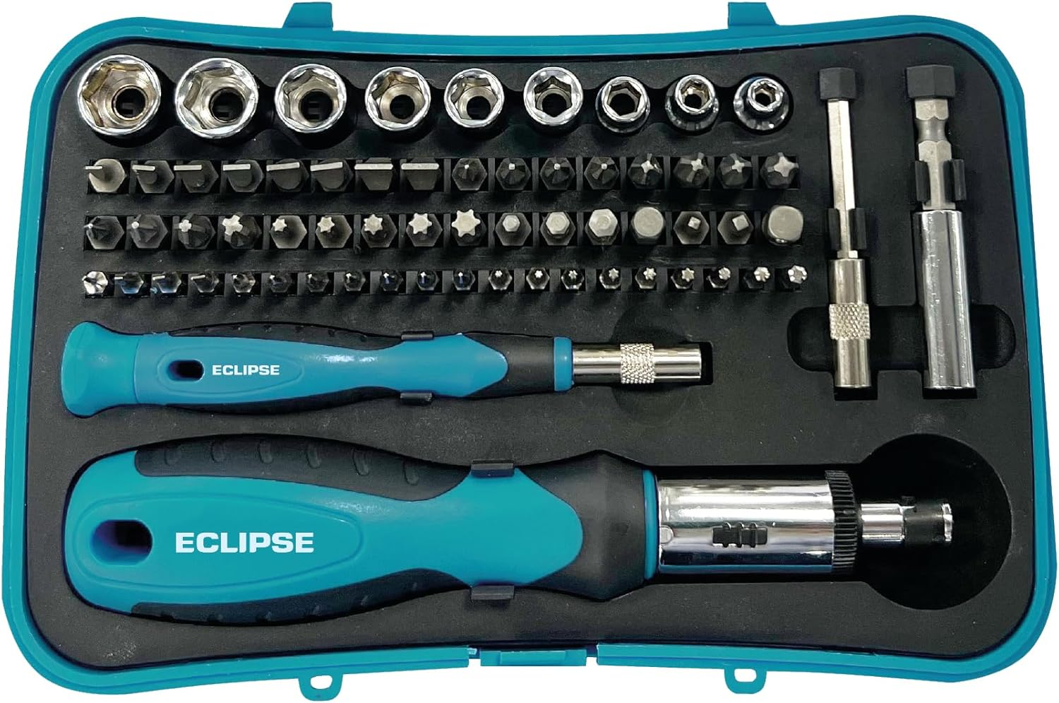 ECLIPSE Ratchet Screwdriver & Mini Socket 65-Piece Set image number 2