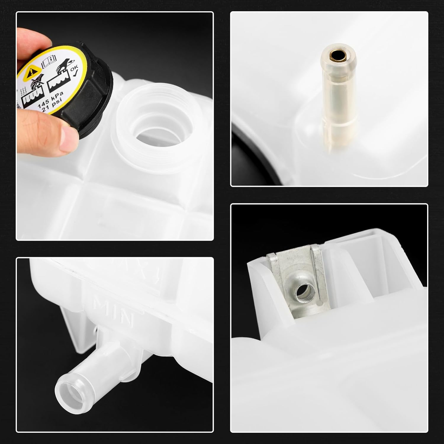 Areyourshop Coolant Overflow Reservoir for Ma-Zda BT-50 2011-2015, for Fo-Rd Ranger PX - Durable, Transparent/Black Plastic with Easy Installation & Leak Prevention, Part No. UK0115350 image number 5