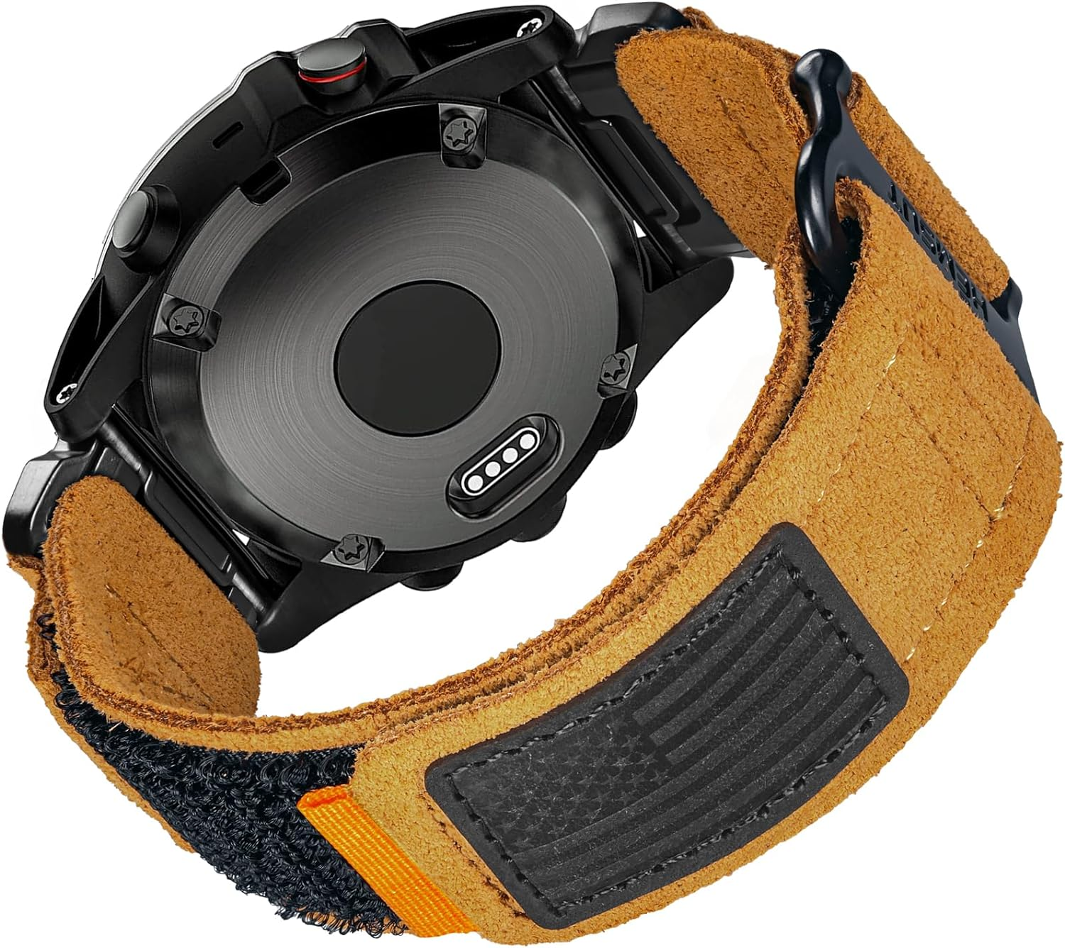 Compatible Fenix 5 Band 22Mm Width Soft Leather Watch Strap for Fenix 5 Plus/Fenix 6/Fenix 6 Pro/Fenix 7/Exip/Forerunner 935/945/Approach S60/Quatix 5 image number 4