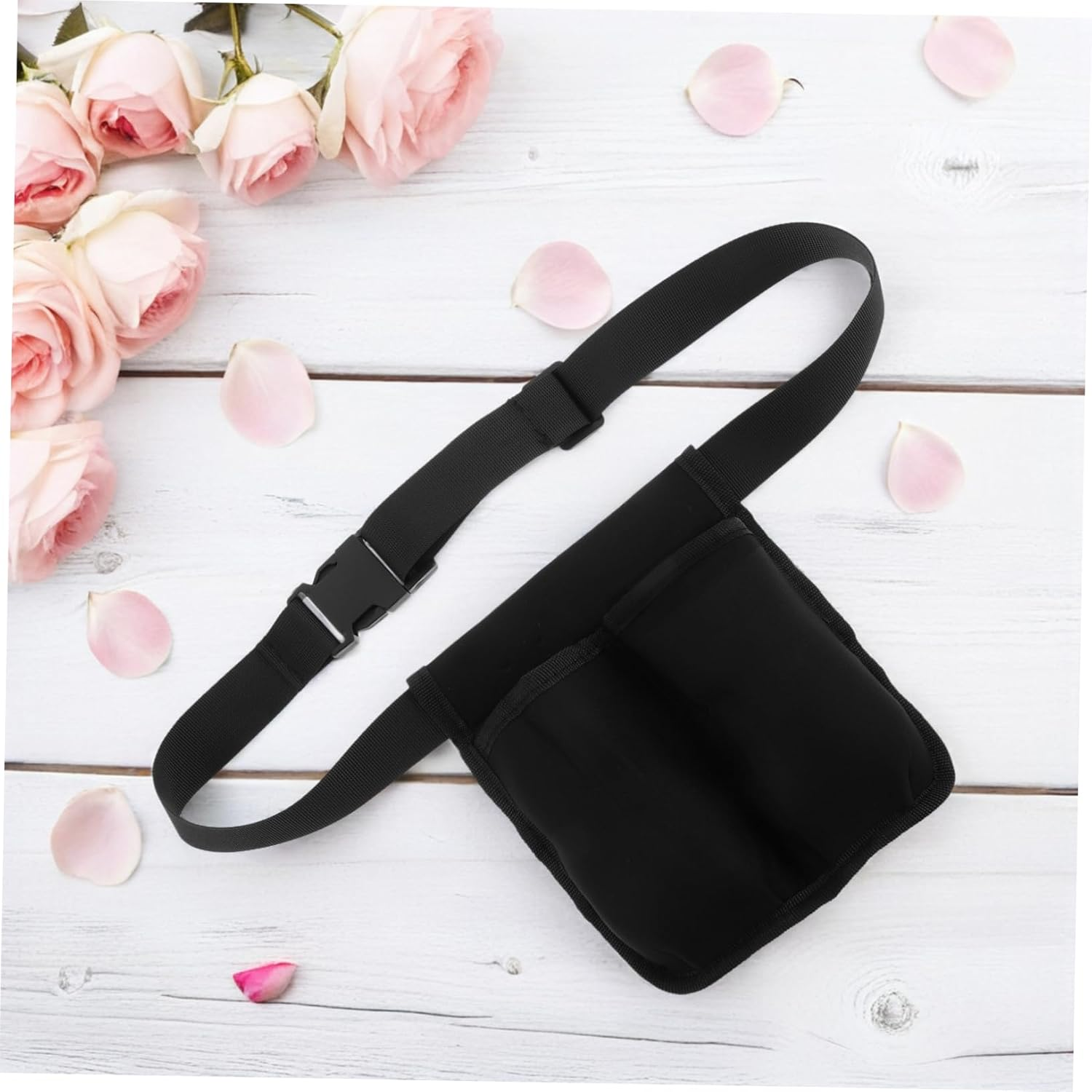 OSOLADY Essential Oil Holder Organizer Dual Pocket Adjustable Belt Waist Bag for Massage Therapists Home Travel Use image number 3