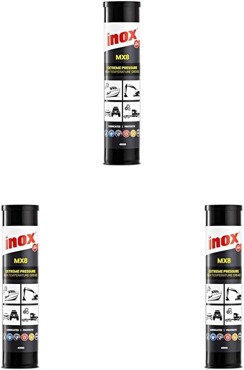 Inox MX8 PTFE Extreme Pressure and High Temperature Grease, 400 G (Pack of 3)