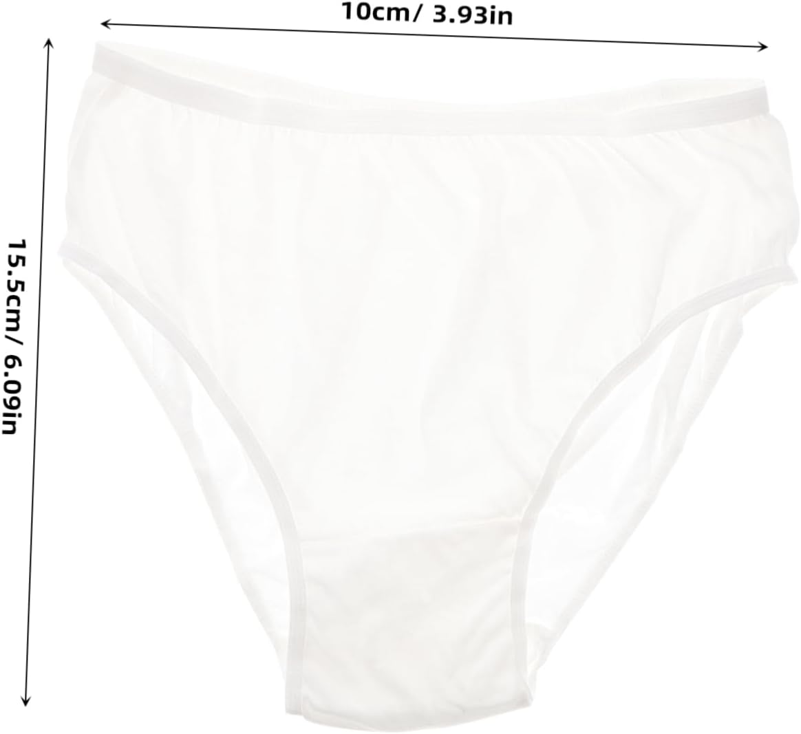 4Pcs Mom Postpartum Underwear of Cotton Panties for Women Disposable Soft Comfortable and Breathable for after Period Pregnancy image number 2