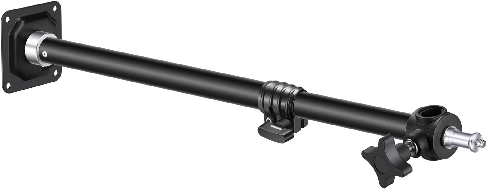 Neewer Wall Mounting Boom Arm 15-23.6 Inches/38-60 Centimeters Adjustable Length with 1/4 Inch to 3/8 Inch Universal Adapter for Photo Studio Video Light, Monolights Photography