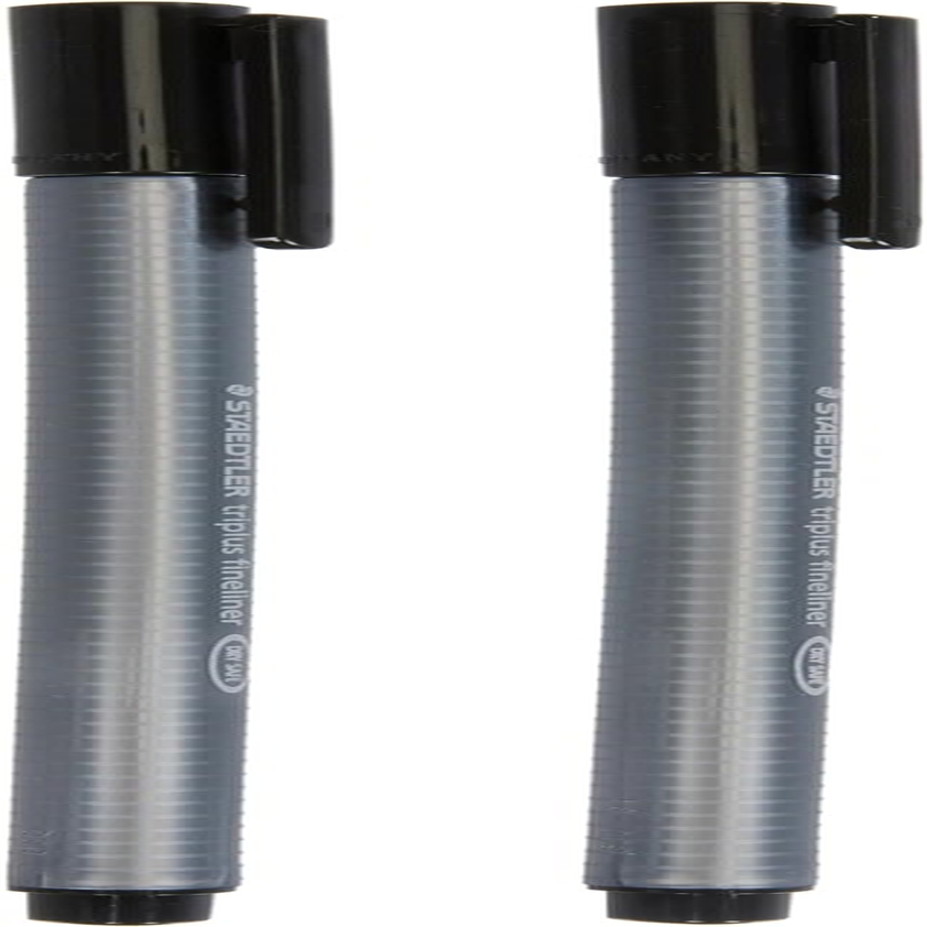 STAEDTLER Triplus 0.3Mm Fineliner 2 Pack, Black, 334-9 BK2D, Ergonomic Triangular Shape, DRY SAFE, Water-Based Ink, Washes Easily Out of Most Textiles, PP Barrel Guarantees Long Service Life image number 3