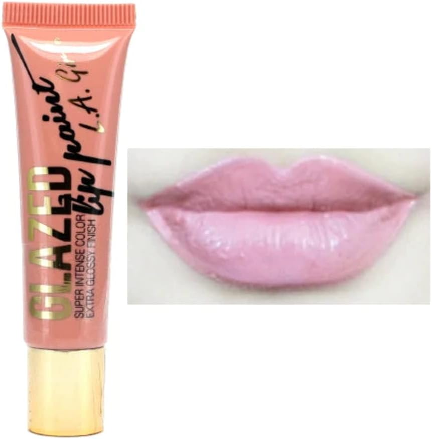 LA Girl Glazed Lip Paint - Elude - Blushing image number 3