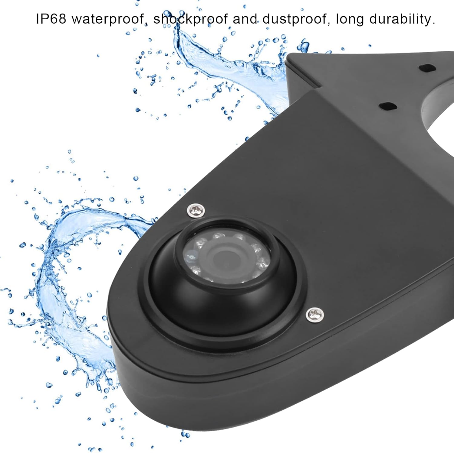 Car Backup Camera, Rear View Camera HD LED Night Vision Ip68 Waterproof Reverse Camera 120&deg; Wide View Angel for Universal Cars, Fit for Benz Viano Sprinter Vito image number 5