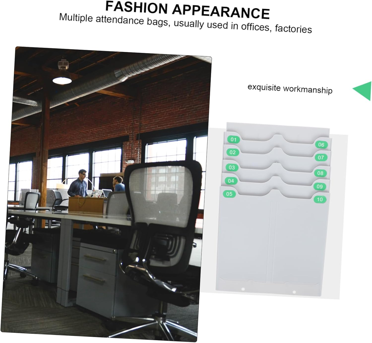 VILLFUL Narrow Shelves Storage Organisation Wall-Mounted Id Card Holder Desk Accessories Paperboard Cards Shelf image number 5