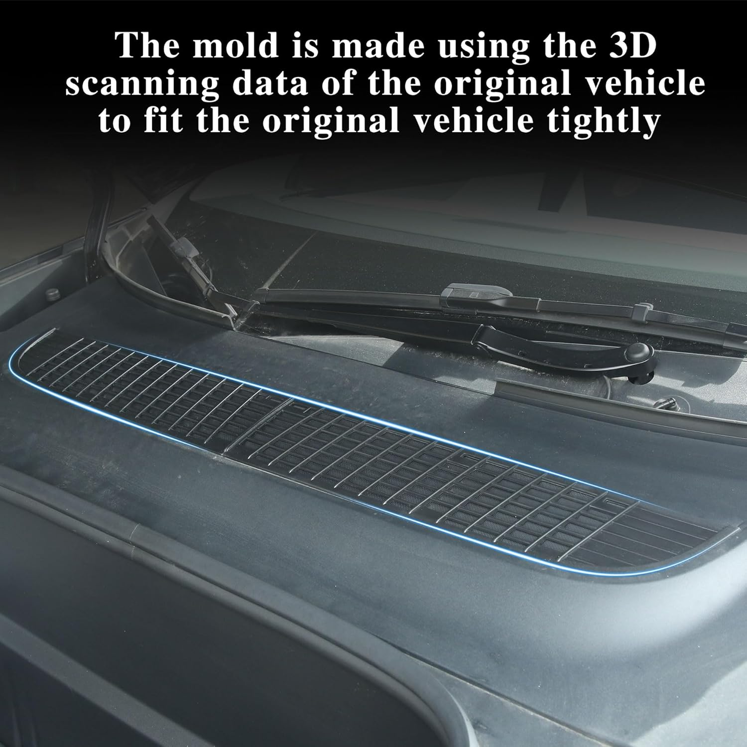 Air Intake Protective Cover Grille for Tesla Model Y 2025 2026 Juniper Air Vent Cover Air Intake Vent Grille Cover (Black) Arcoche Customizes Exclusively image number 2