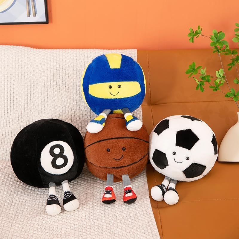 XIGUI 13 Inch Basketball Pillow Plush - Soft Sports Stuffed Animal for Boys and Girls - Room Decor Gift image number 3
