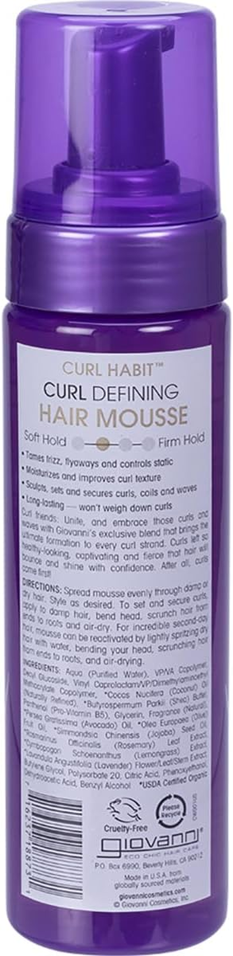 Giovanni Hair Mousse Curl Habit Curl Defining 207Ml image number 1