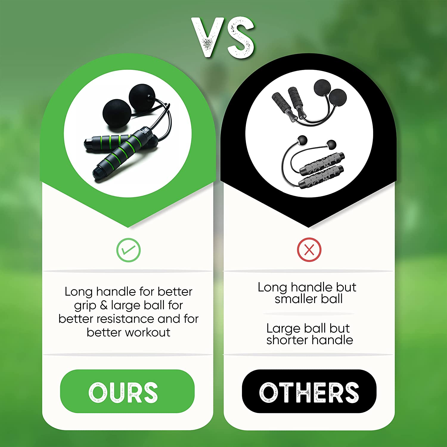 Weighted Cordless Jump Rope - Adjustable Length Ropes Ropeless Jump Rope for Beach Body - Eliminate Dad Bod with Indoor Jumprope - Cordless Jumping Rope Great for Improving Fitness in Small Spaces image number 4