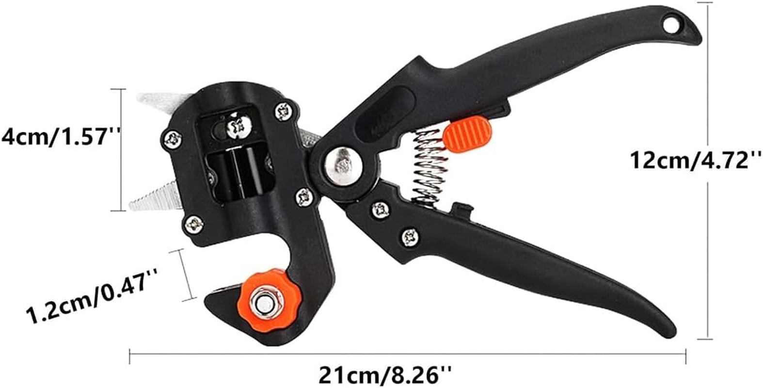 AIMALL Garden Fruit Tree Pro Pruning Shears Scissor Grafting Cutting Tool with 2 Random Blades, High-Precision Grafting and Pruning, Ergonomic Handle, 8.26 X 4.72 X 1.57 Inches image number 3
