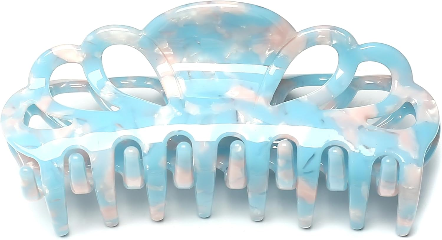 Qingoo Large Celluloseaceta Green Hair Clip 1 Piece Hair Clip Women'S Female Hair Accessories Beautiful Headpiece Exquisite Elegant Hair Accessory 10 Cm Aurora Green