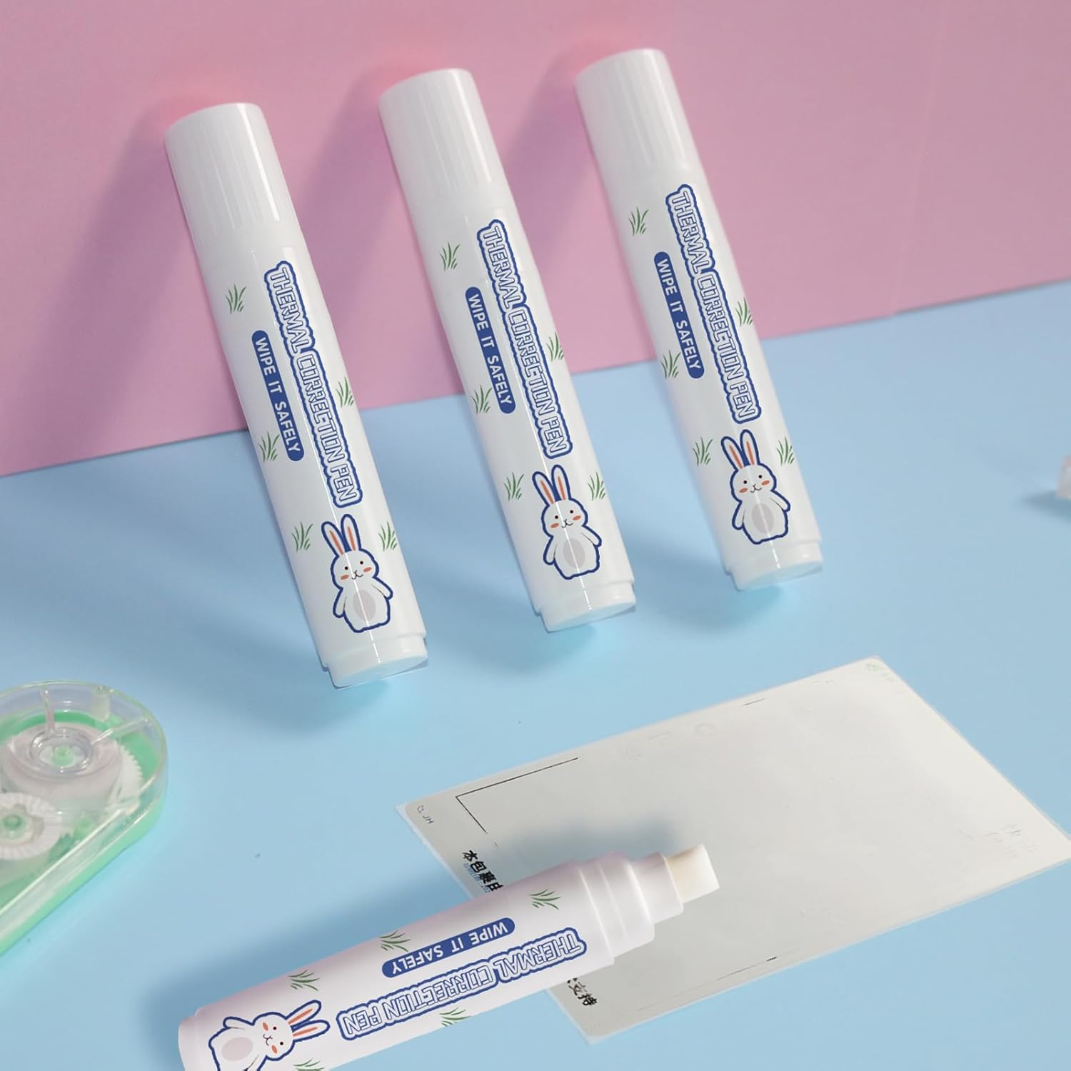 FUNFANG Thermal Paper Correction White Out Liquid Pen Parcel Express Tool for Thermal Label Shopping Bill Data Information Eraser Privacy Protection Pen-1Pc image number 1