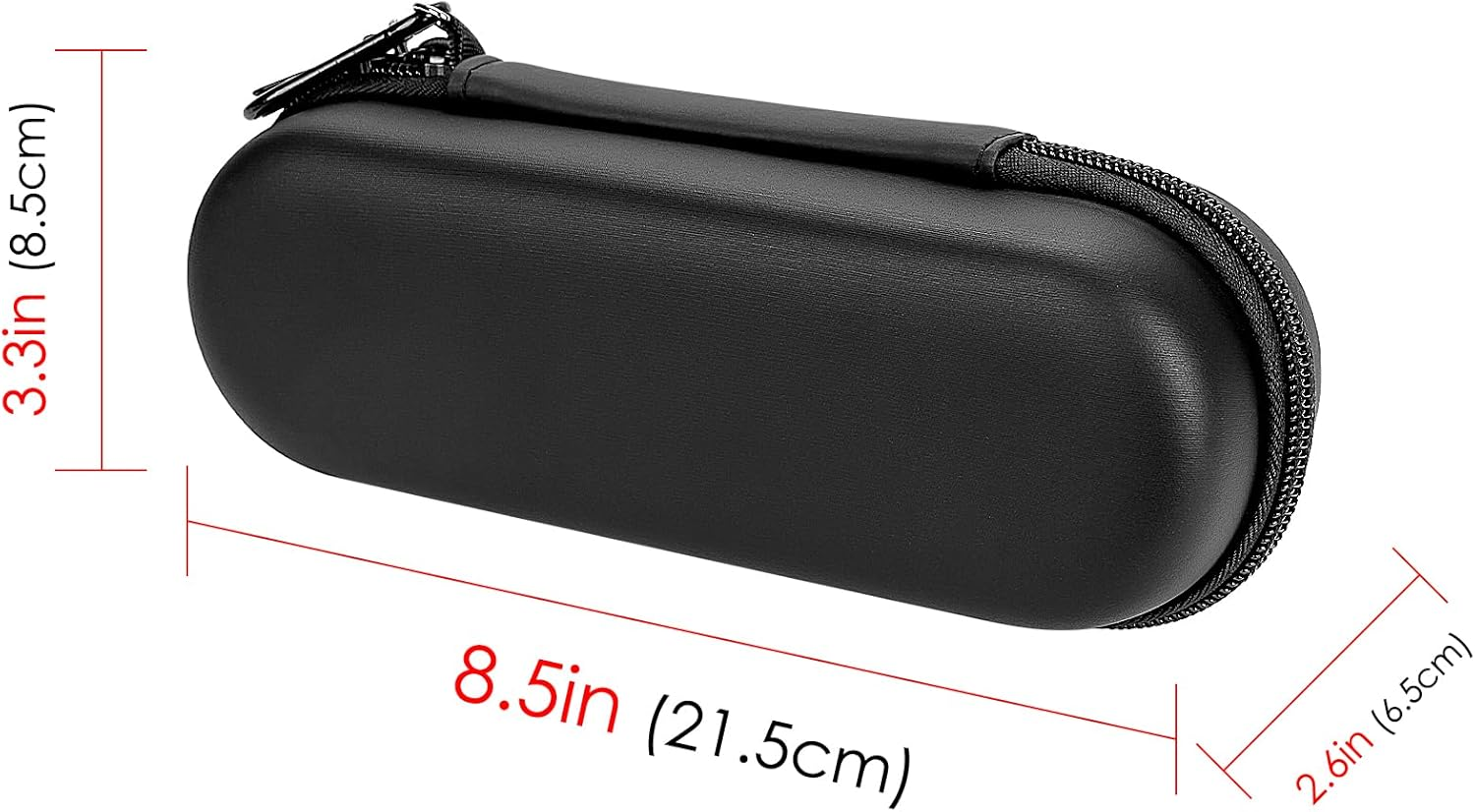 Electric Toothbrush Travel Case, EVA Hard Storage Case with Toothbrush Covers Caps, Compatible with Oral B Pro 1000, 2000, 3000, 3500, 7000, Philips Sonicare Protectiveclean (Black)