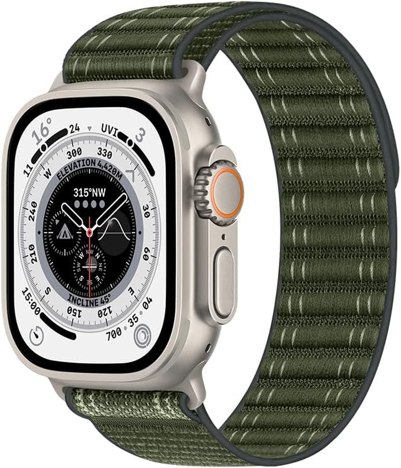 Compatible with Apple Watch Strap 46/45/44/49Mm 42/41/40/38Mm Women Men, Braided Sport Loop Band for Iwatch Series 11 10 9 8 7 6 5 4 3/SE 3 2/Ultra 3 2 Watch Band Nylon Fabric