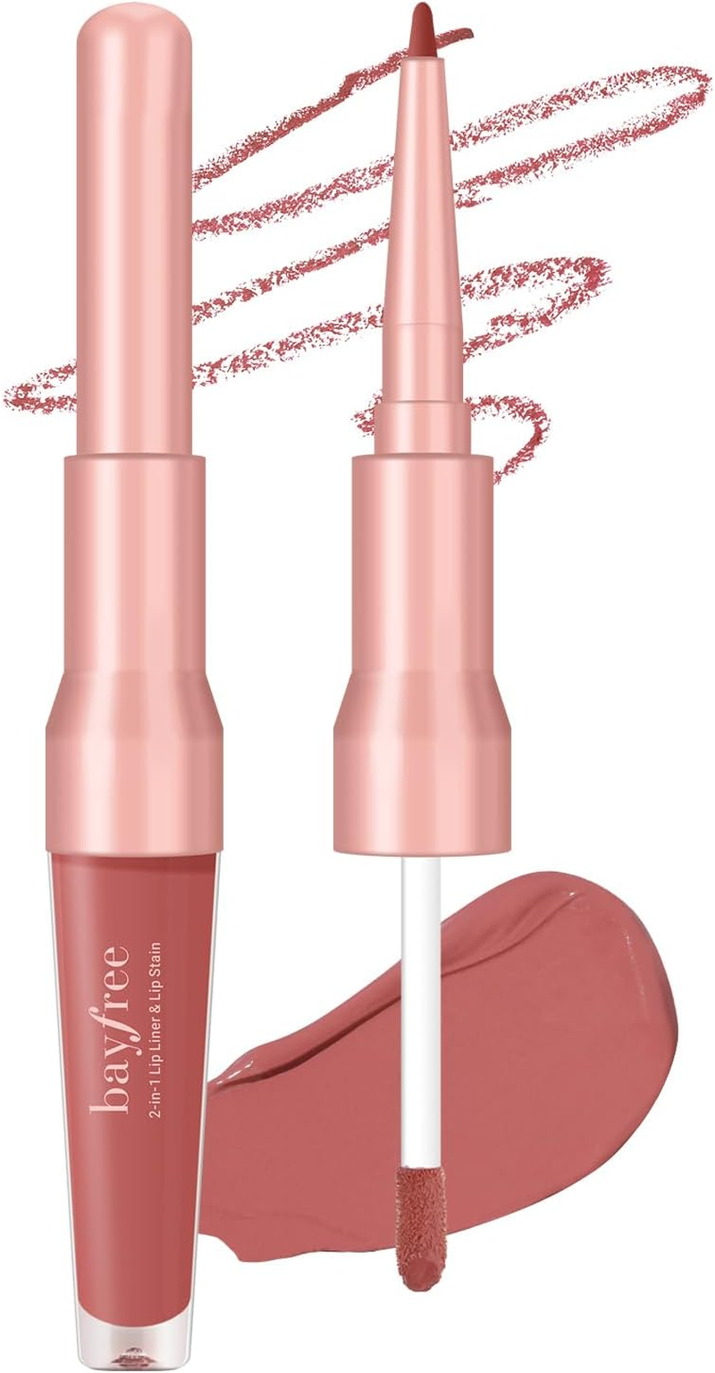 Bayfree 2-IN-1 Lip Liner and Lip Stain, High Pigmented Long Lasting Velvet Lip Tint, Well-Defined Lipliner, Weightless Waterproof Not Animal Tested, Matte Finish Makeup image number 5