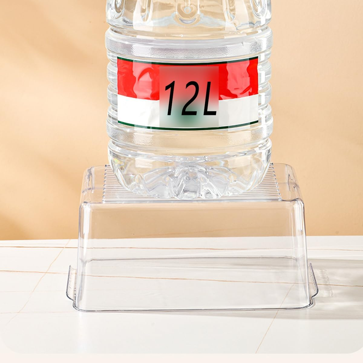 Transparent Plastic Rectangular Hydroponic Planter Box with Twelve-Hole Cover, Portable Micro Landscape Plant and Fish Tank, Ideal for Living Room Desktop Decoration, Durable Material - Green image number 7