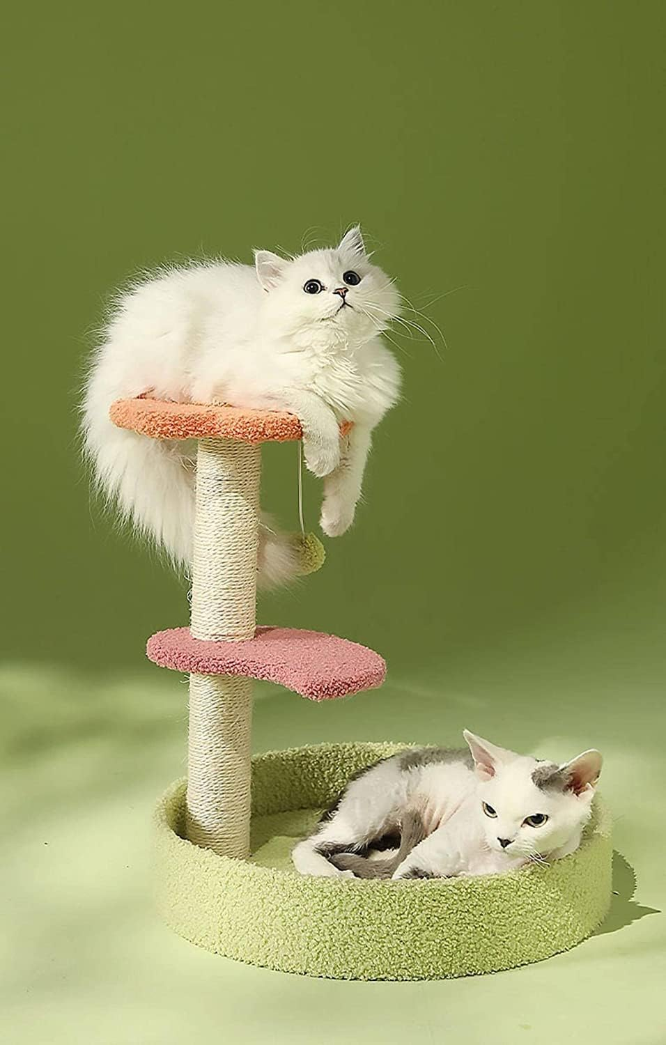 Flower Cat Climbing Frame Cat Climbing Frame Sisal Rope Scratching Post Cat Furniture Cat House for Cat Climbing Cute Cat Tree