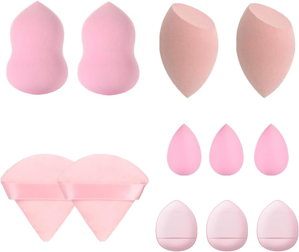 13 Pcs Makeup Sponge Set Triangle Puff Powder, Beauty Blender for Foundation Multi-Colored Makeup Sponges and Mini Sponge image number 1