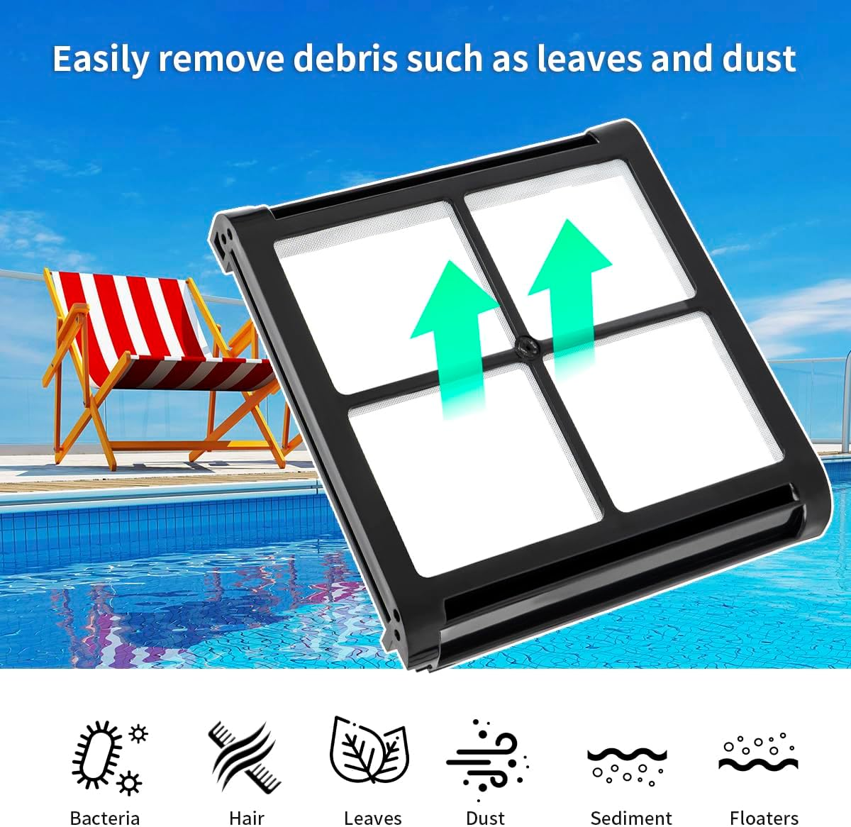 Wuyan 4 Pack Ultra-Fine Cartridge Filter Compatible with Dolphin S50, S100, Active 10, Active 15, T15, T25, E10Proteus DX3, Cayman, Escape, Advantage Pool Cleaner Filter,Part 9991468-R4 image number 5