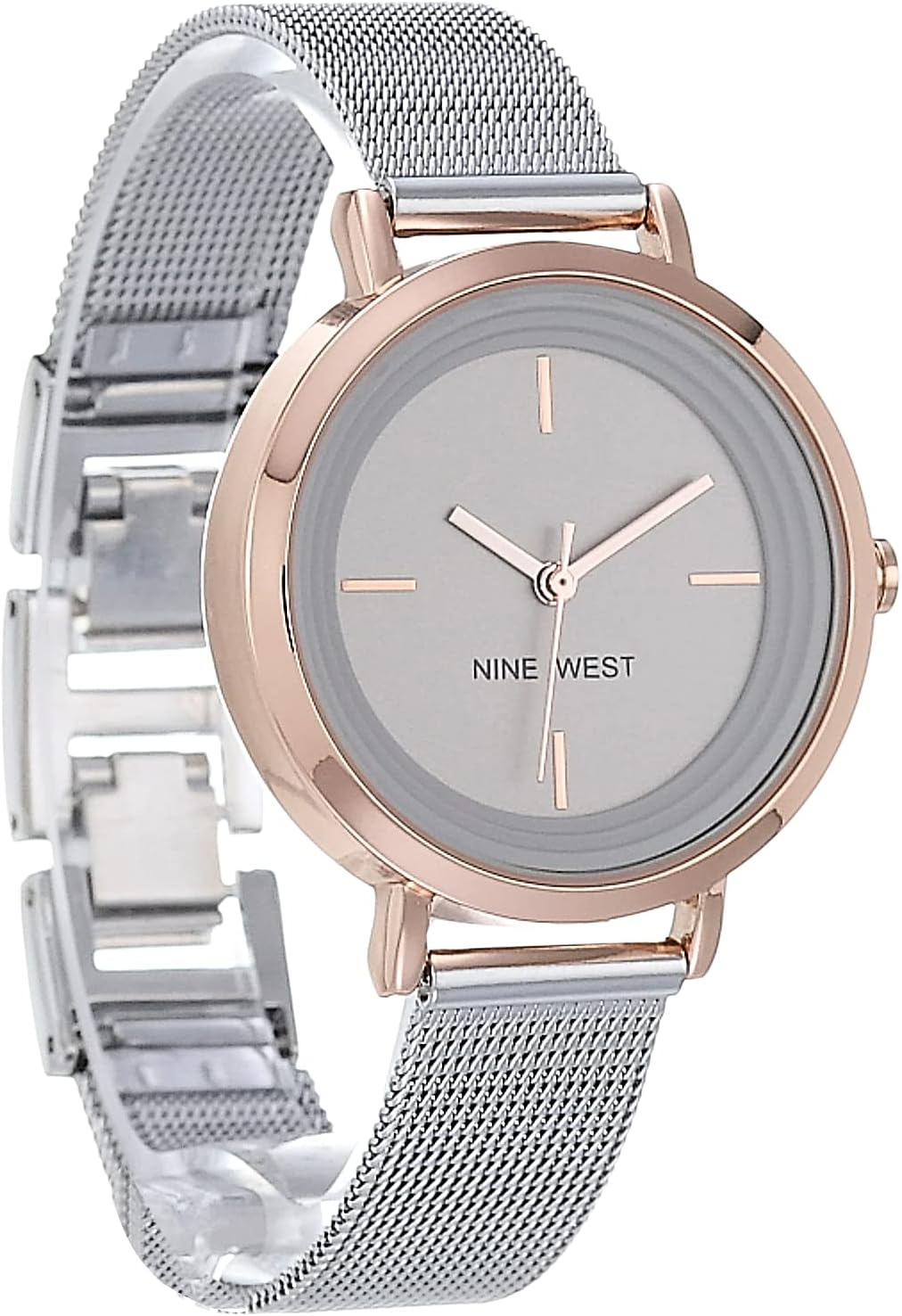 Nine West Women'S Mesh Bracelet Watch - Gold image number 5