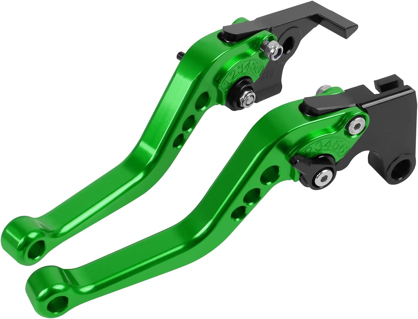 Short Brake Clutch Lever Sets CNC Aluminum Replacement for Kawasaki 2017-2025 Z650 Z900 Ninja 650R ER-6F Vulcan S 650 EN650 KLE650 Versys 650 KLZ1000 Versys 1000 ZX-4R (Black)