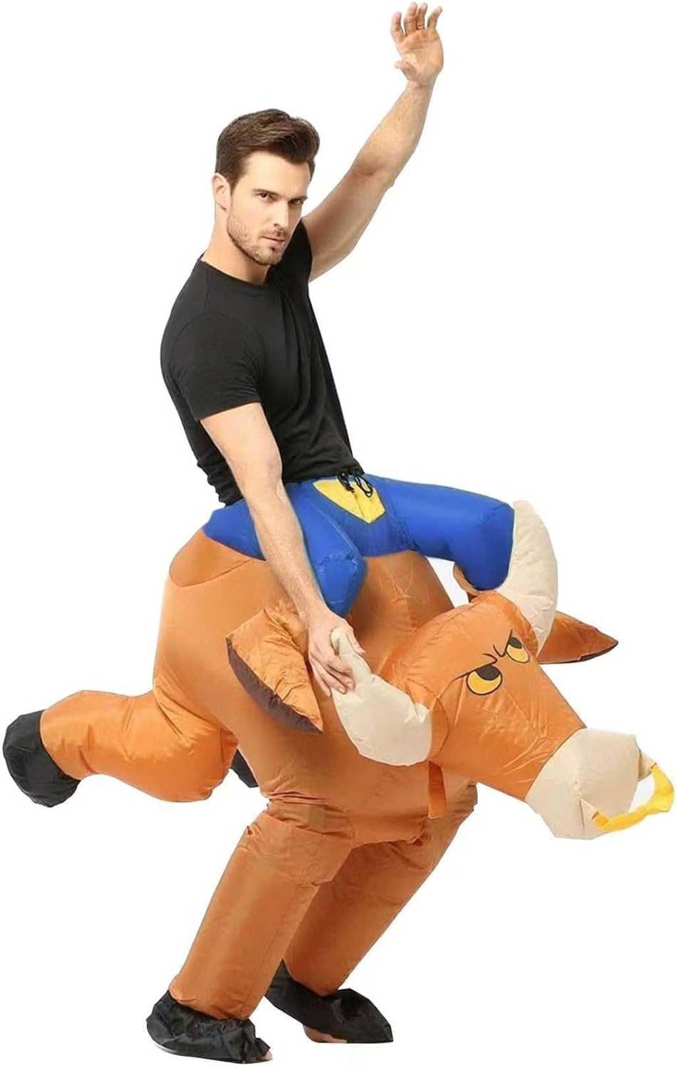 Inflatable Bull Riding Costume,Rodeo Rider Cosplay Costume,Bull Rider Blow up Suit image number 6
