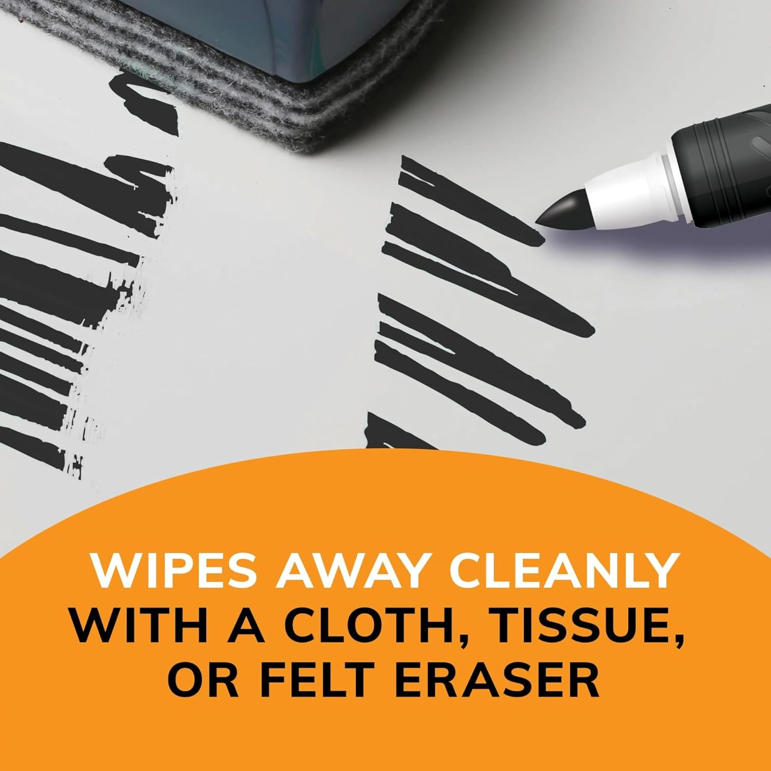 BIC Great Erase Low Odor Dry Erase Marker, Fine Point, Assorted, 4-Count (BICGDEP41ASST) image number 5