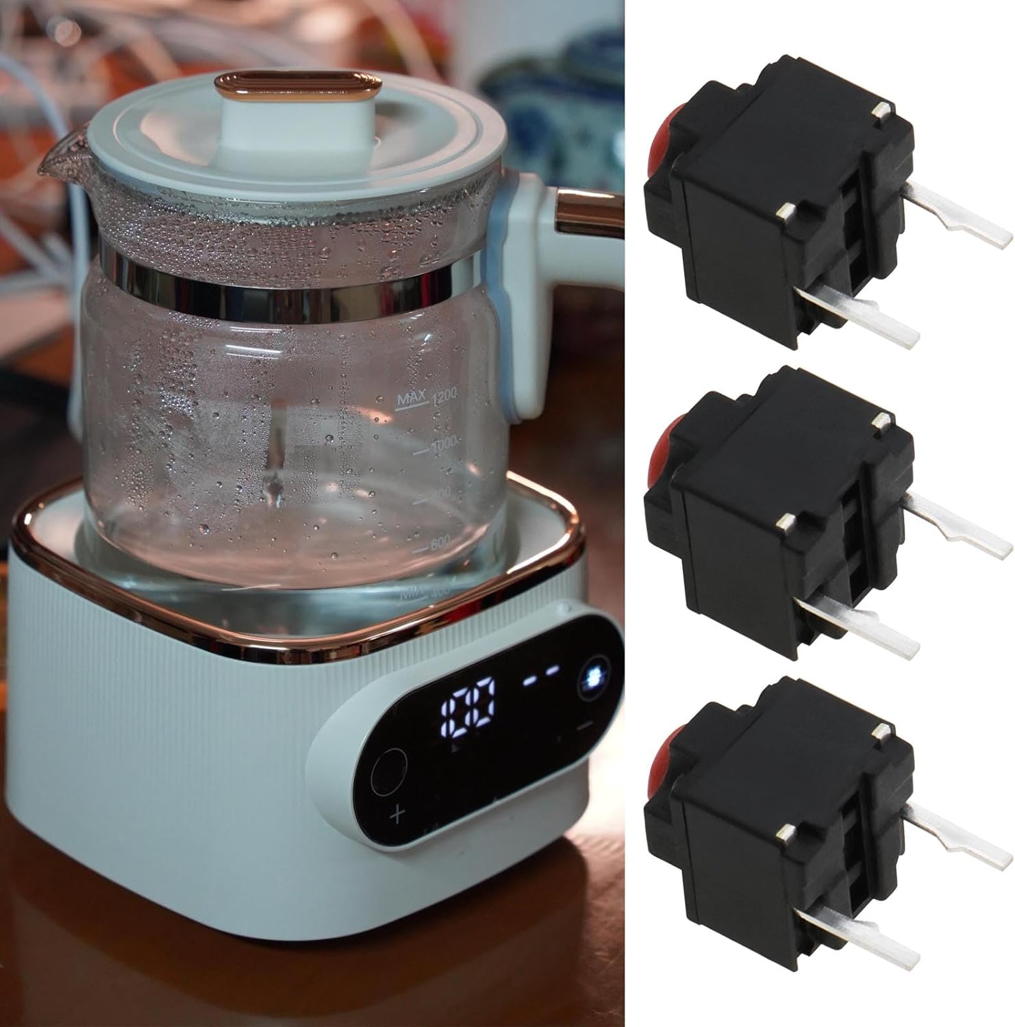 20 Pcs Tactile Push Button Switch 6X6X7.3Mm Micro Tact Switch for Home Appliance Security Equipment Toy Electronic Products image number 4