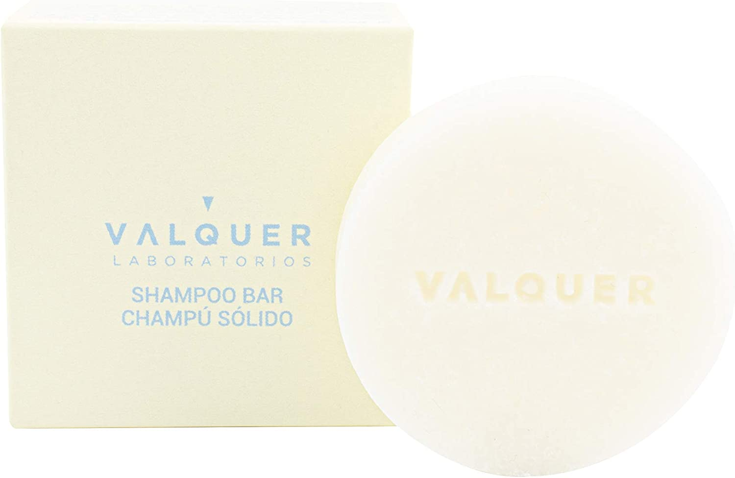 Valquer Shampoo Bar, Sulfates Free, Soap Free, No Plastics, 100% Vegan and Cruelty-Free - Zero Waste & Eco-Friendly 50 Gr (All Types Hair). Foaming Effect