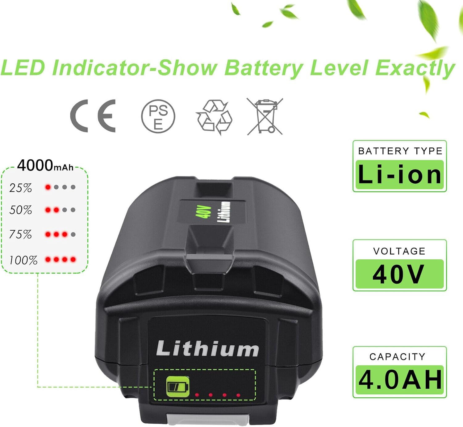 For Ryobi 36V 4.0Ah Battery & Charger BPL3626D BPL3640D BPL3640D2 BCL3620 BPL3650 image number 5