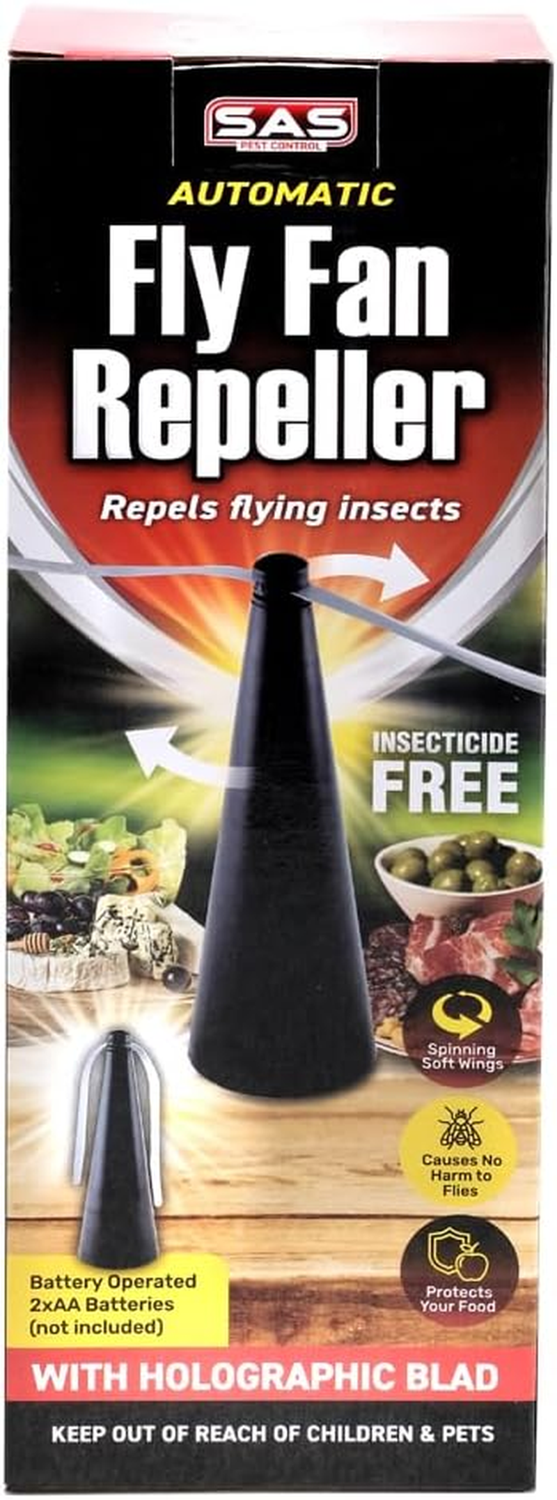 SAS Pest Control Fly and Insect Repellent Fan, Black image number 2