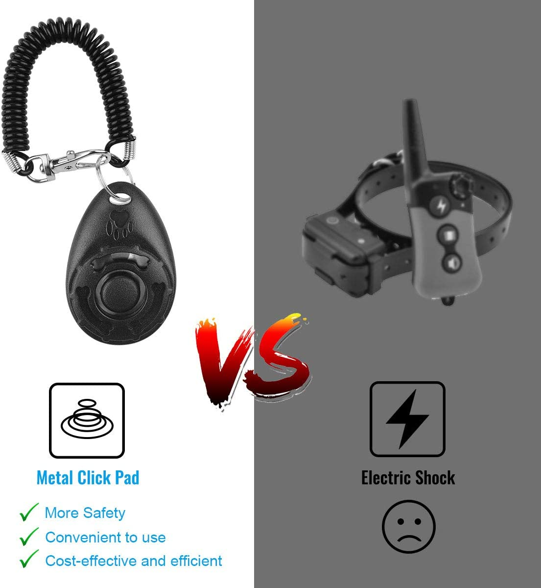 Dog Clickers, Diyife [2 PCS] Dog Training Clickers with Wrist Strap, [Lightweight] Pet Behavioral Training Tools for Puppy, Cats, Birds, Hamsters,For Pet Lovers (Black&Green) - Greenpink image number 6