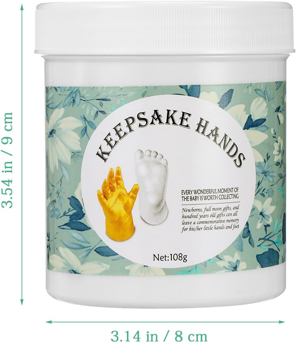 DOITOOL Baby Keepsake Hand Casting Kit Infant Hand and Foot Molding DIY Keepsake for First Birthday Christmas Baby Shower Party Newborn New Mom Gifts image number 6