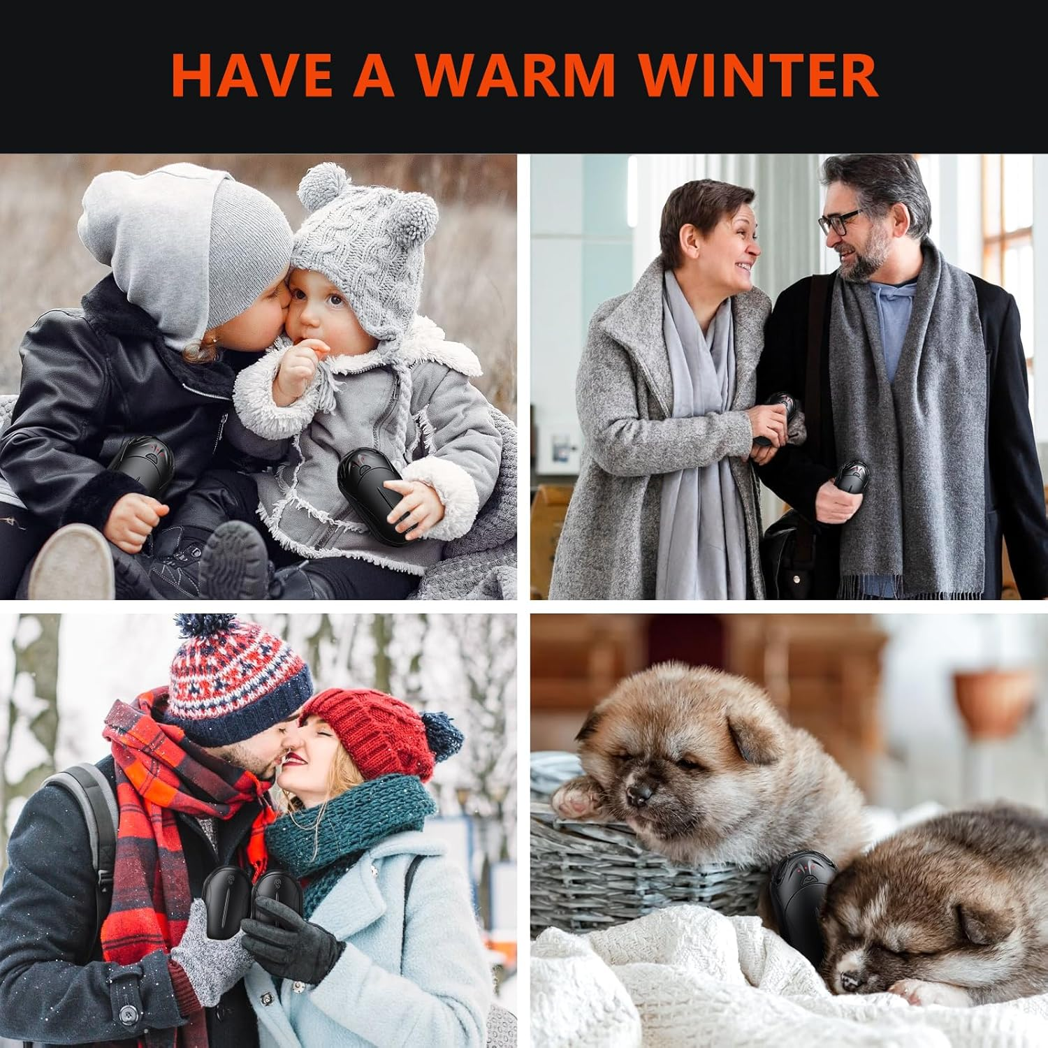 20Hrs Rechargeable Hand Warmers 2-Pack, Electric Split Hand Warmers, Portable Pocket Warmers with 3 Heating Modes Rapid Heating Ideal Warming Gift image number 4