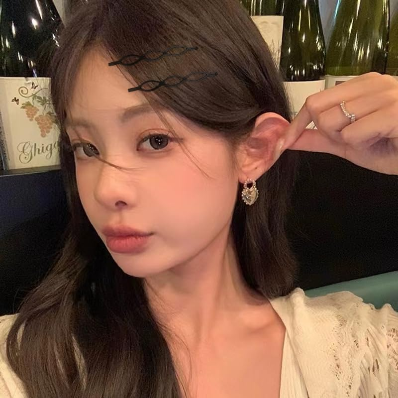 Bobby Pins for Women & Girls - Black Hair Barrettes & Clips for Thick to Fine Hair - No Slip, 12 Pcs image number 3