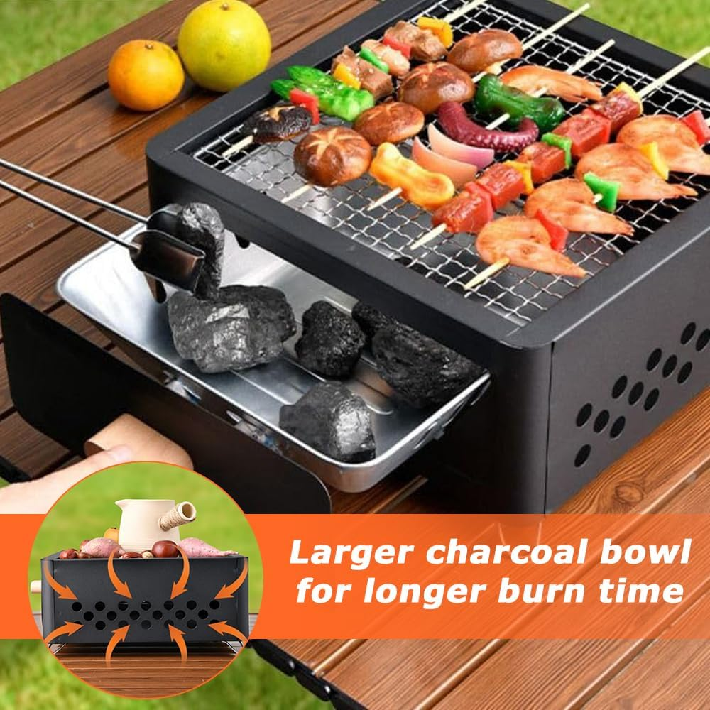 Tabletop Grill/Barbecue Stove,Portable Bbq Grill&Charcoal Grill,Oven for Patio, Beach, Picnic - Making Portable Bbq image number 6