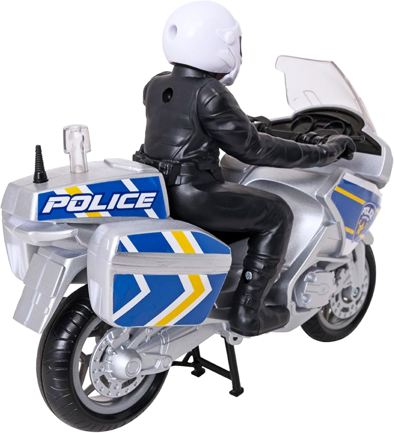 Teamsterz Mighty Machines Medium Police Motorbike with Figure | Light & Sound | Kids' Play Figures & Vehicles Toy Car Set for Ages 3+ image number 1