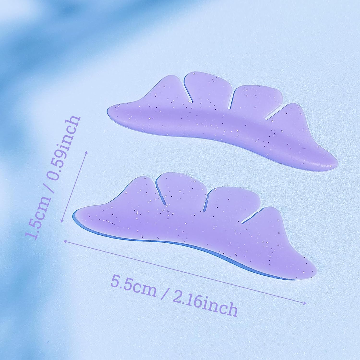 Lomansa Lash Lift Pads Silicone Patch-Shields Bottom Lash Lifts Ultra Soft Reusable Eyelash Lift and Lash Extension for Salon (Purple) image number 2