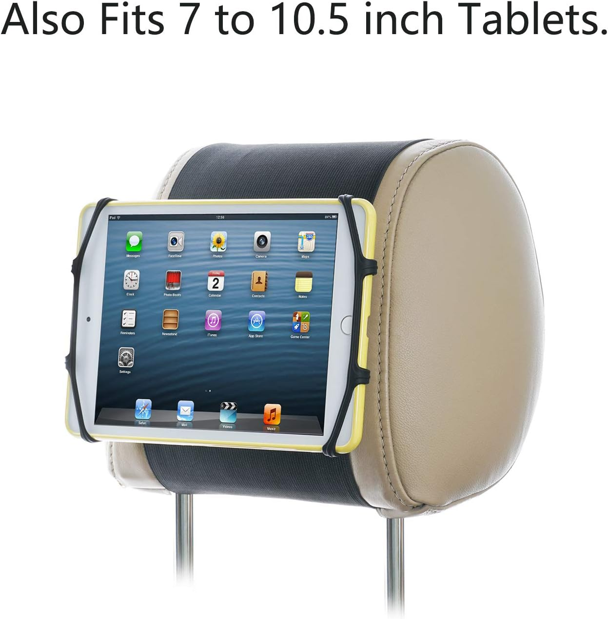 TFY Ninitendo Switch Car Mount Swivel Car Headrest Mount Silicon Holder for Game Machine Nintendo Switch image number 4