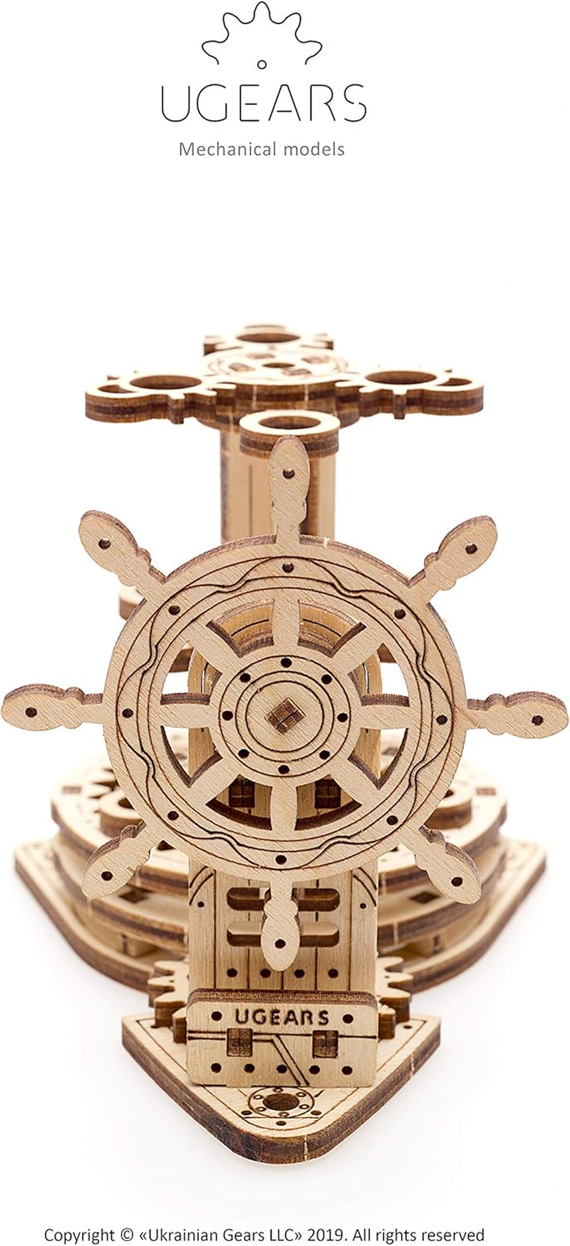 Ugears Mechanical Wheel Organizer Model Set image number 4