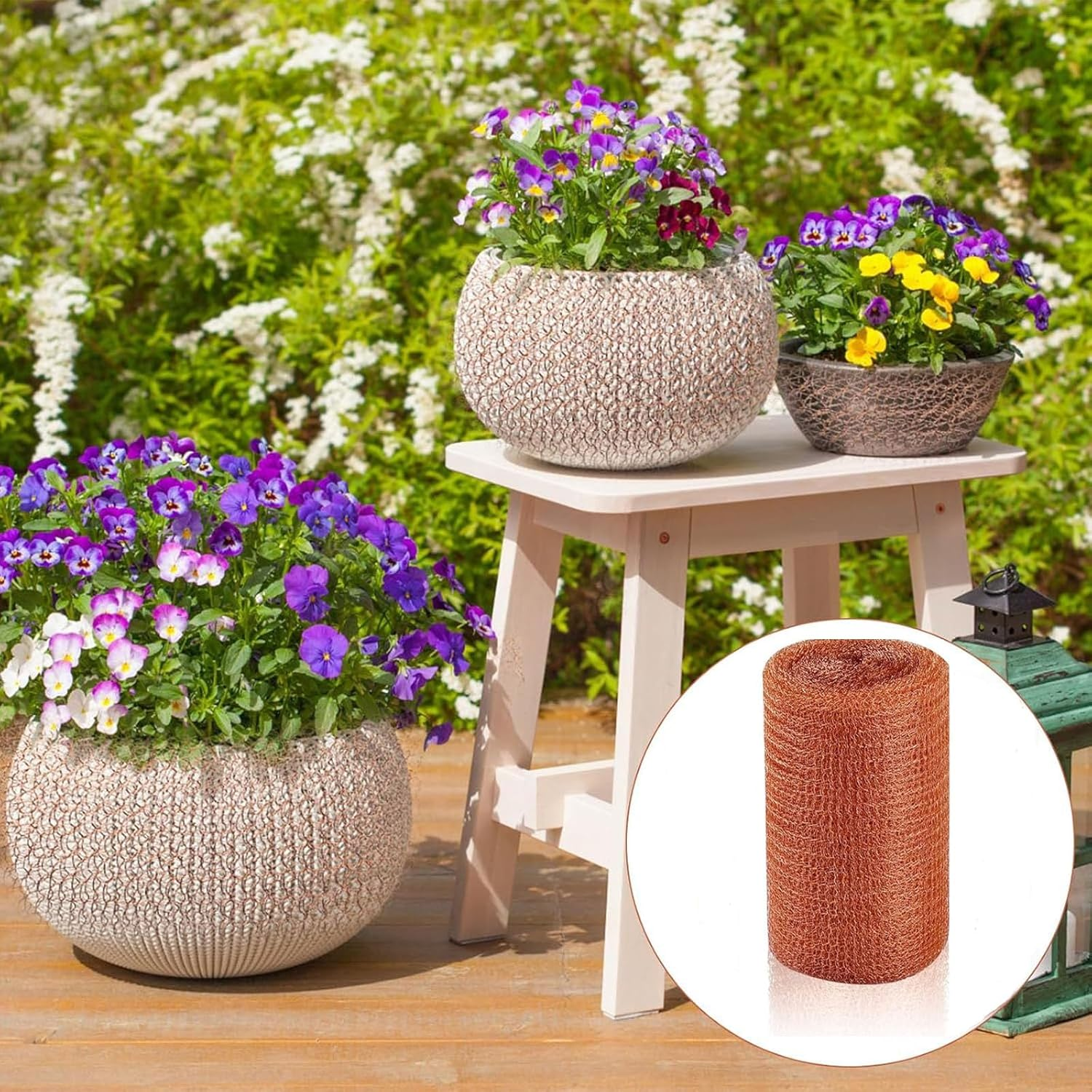 5Inch 20 FT Knitted Copper Mesh Roll 100% Pure Copper Rodent & Pest Blocker for Rats, Mice, Birds, Snails DIY Home Garden Gap Filler, Bat & Mouse Proof Barrier image number 2