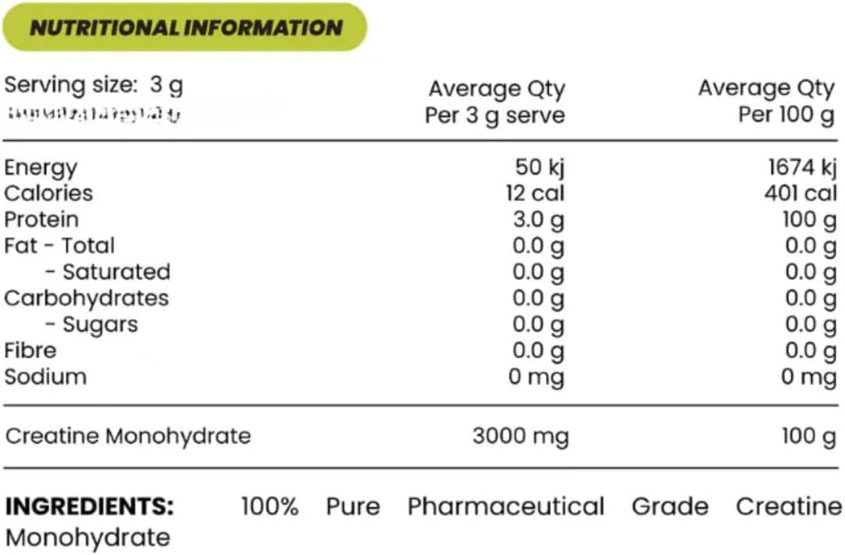 Zombie Labs Creatine Monohydrate 150Gm 30 Serves image number 1