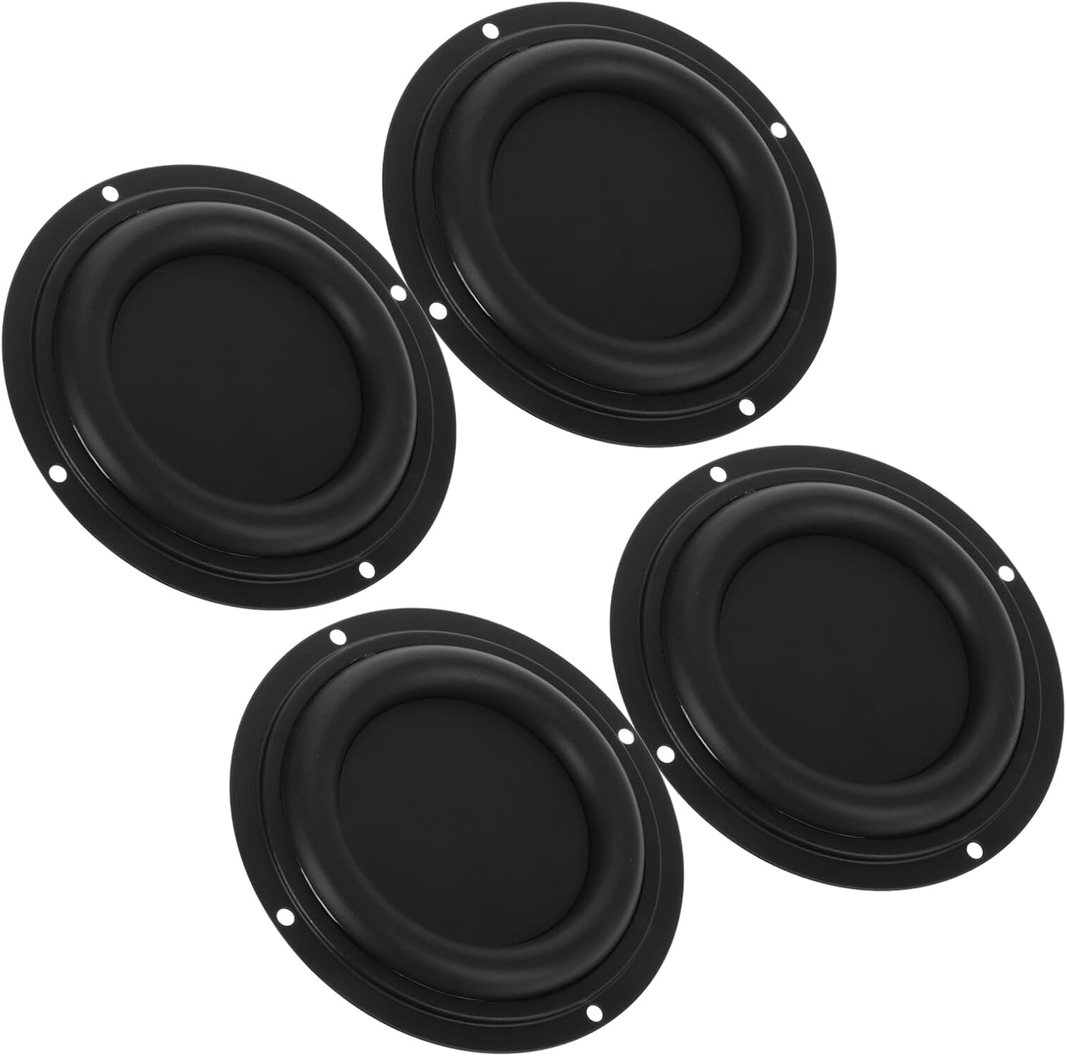 Kisangel 4Pcs Passive Bass Diaphragm Vibration Plate Radiator for Car Audio System Speaker Replacement DIY Radiator Membrane for Subwoofer image number 2