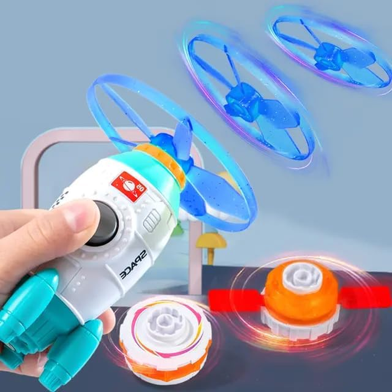 UBY Spinning Toy for Kids Including Flying Saucers,Spin Toy, Top Toy, Fly Toy, Boys and Girls Both Age 3+ Indoor and Outdoor Activity. image number 6