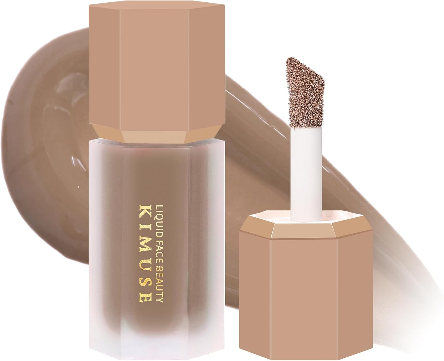 KIMUSE Soft Liquid Contour Stick, Glow Liquid Cream Bronzer, Weightless, Long Wearing, Smudge Proof, Natural Looking, Blendable, Bronzer Makeup