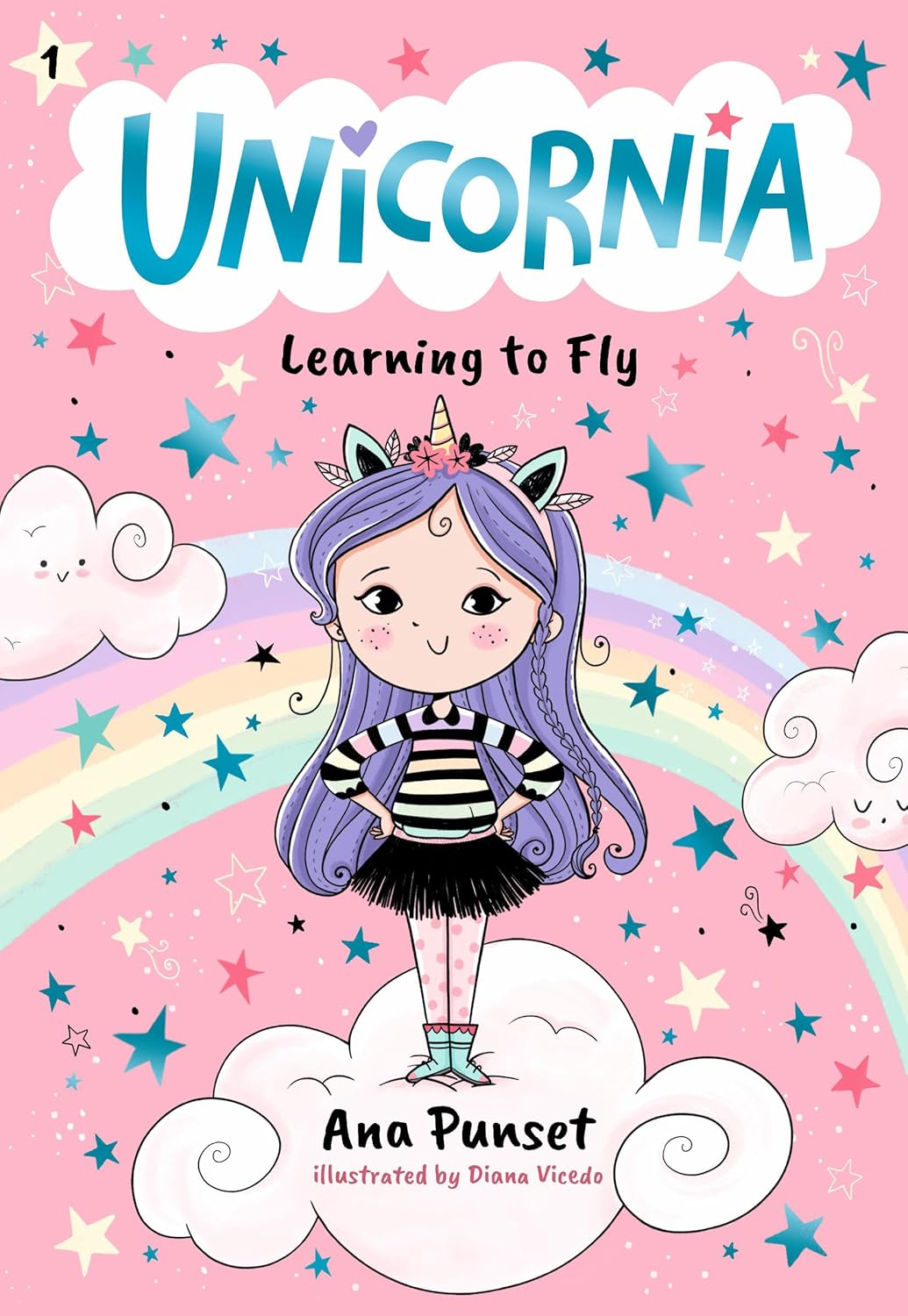Unicornia: Learning to Fly: a Magical Unicorn School Fiction Story for Kids - Making Friends and Flying Unicorns in Unicornia image number 1
